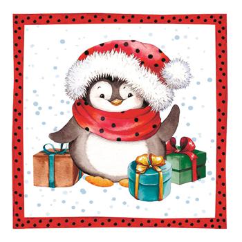 Silken Penguin and Owl 2-Layer Table Napkins 33x33cm 12pcs - buy, prices for ULTRAMARKET - photo 2