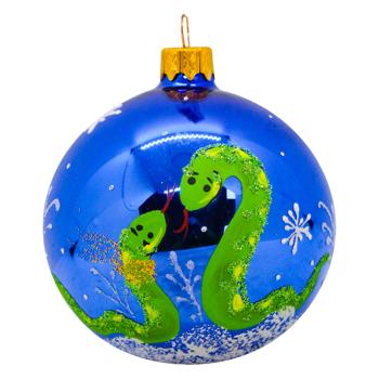 Snake Christmas Tree Ball 80mm №2 - buy, prices for MegaMarket - photo 1