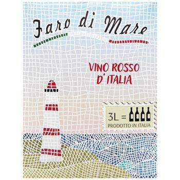 Faro di Mare Rosso Red Dry Wine 11% 3l - buy, prices for Auchan - photo 2