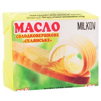 Milkov Selianske Sweet Cream Butter 73% 180g - buy, prices for ULTRAMARKET - photo 3
