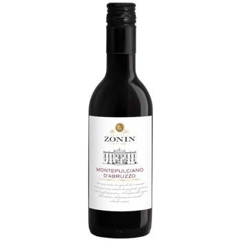 Вино Zonin Montepulciano D`Abruzzo червоне сухе 13% 250мл