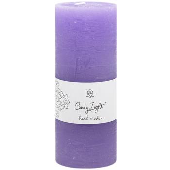 Candy Light Purple Cylinder Candle 6x15cm