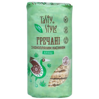 Tasty Style Buckwheat Breads with Hemp Seeds 100g - buy, prices for NOVUS - photo 1