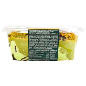 Мороженое Ласунка Mix Deluxe Dream of Dubai Chocolate с фисташковым соусом и тестом Катаифи 600г - купить, цены на Grono - фото 1