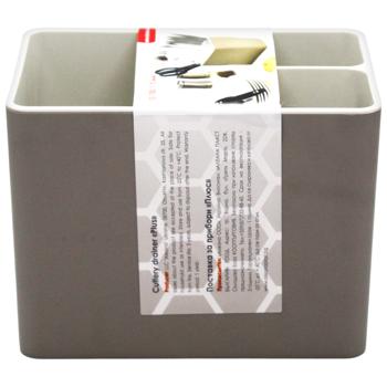 Подставка под столовые приборы Алеана Плюс какао/белая роза - купить, цены на - фото 5