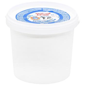 Продукт молоковмісний сметанний Любий край Селянський 15% 900г - купити, ціни на Ідеал - фото 1