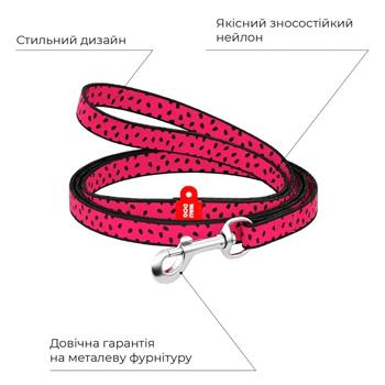 Поводок Waudog Nylon нейлоновый XS 122см/10мм с рисунком арбуз - купить, цены на MasterZoo - фото 2
