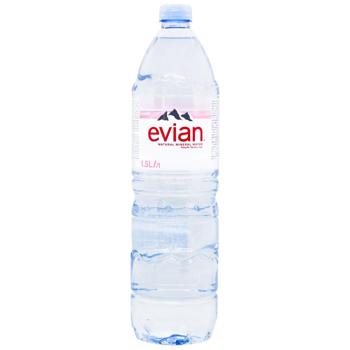 Вода Evian минеральная негазированная 1,5л - купить, цены на Идеал - фото 1