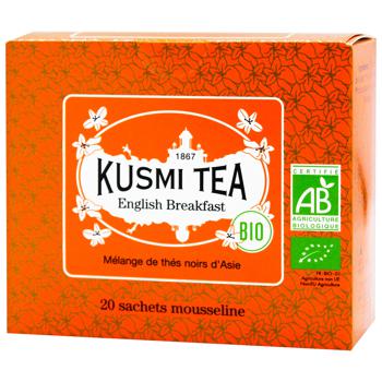 Kusmi Tea English Breakfast Organic Black Tea 2g*20pcs - buy, prices for ULTRAMARKET - photo 1