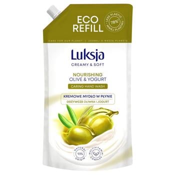 Luksja Creamy & Soft Olive and Yogurt Refill Liquid Soap 900ml - buy, prices for - photo 1