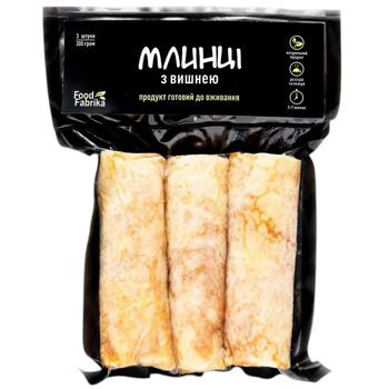 Млинці Food Fabrika з вишнею 300г - купити, ціни на КОСМОС - фото 1