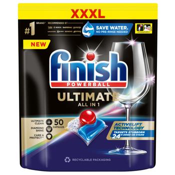 Таблетки для посудомийних машин Finish Ultimate All in One 50шт