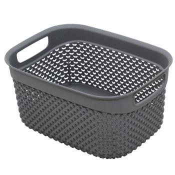 Кошик Ucsan Plastik Drop 1,5л сiрий металiк - купити, ціни на NOVUS - фото 1