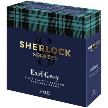 Чай чорний Sherlock Secrets Earl Grey 2г*100шт - купити, ціни на Auchan - фото 1