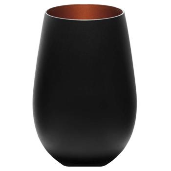 Stoelzle Olympic Matte Black/Bronze Glass 465ml