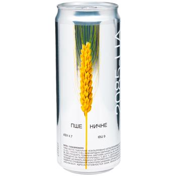 Пиво 2085-UA Пшеничное светлое нефильтрованное 4,7% 0,33л - купить, цены на Grono - фото 1