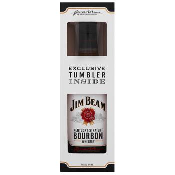 Віскі-бурбон Jim Beam White 40% 0,7л + келих - купити, ціни на Епіцентр FOOD - фото 3