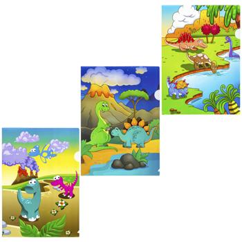 Centrum Dinosaur L-type A4 Clear Folder 0.15mm in assortment