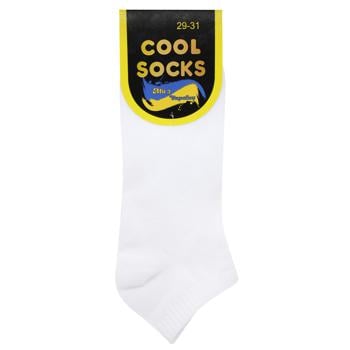 Шкарпетки Cool Socks унісекс короткі р.29-31 білий