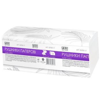 ProService Two-layer V-folding White Paper Towels 150pcs - buy, prices for Vostorg - photo 1