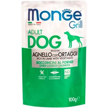 Monge Grill Wet Food with Lamb and Vegetable for Dogs 100g - buy, prices for MasterZoo - photo 1