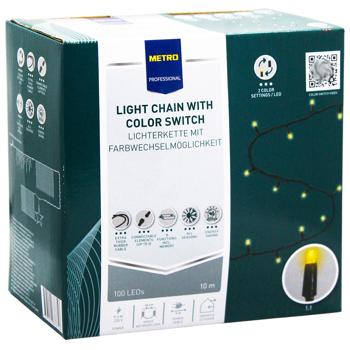 Гирлянда Metro Professional с переключателем цвета 100LED 10м - купить, цены на - фото 2
