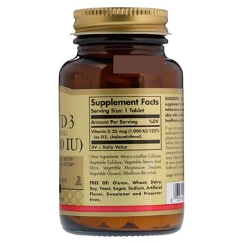 Solgar Vitamin D3 1000 IU 90 tablets - buy, prices for - photo 3