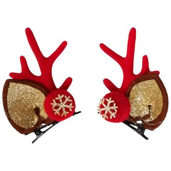 Заколка для волосся Koopman новорічна 5см х 2шт в асортименті - купити, ціни на Auchan - фото 2