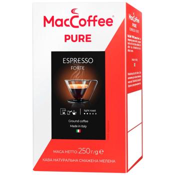 Кофе молотый MacCoffee Pure Espresso Forte 250г - купить, цены на КОСМОС - фото 1