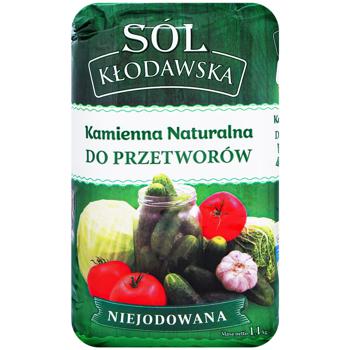 Соль Klodawska пищевая каменная нейодированная 1,1кг - купить, цены на Auchan - фото 2