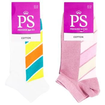 Шкарпетки Premier Socks жіночі занижені з кольоровою стопою р.23-25 - купити, ціни на - фото 1