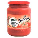 Томати Хуторок неочищені в томатному соку 700г