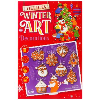 Печиво Delicia Ялинкові прикраси 560г - купити, ціни на - фото 2