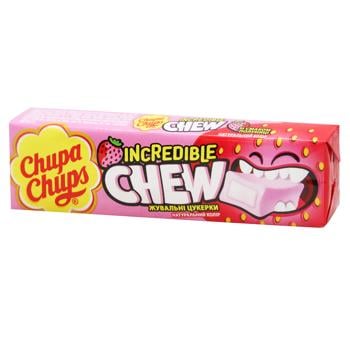 Цукерки жувальні Chupa Chups Неймовірна полуниця 45г - купити, ціни на КОСМОС - фото 1