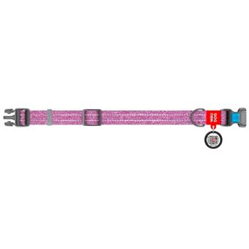 Waudog Re-Cotton Reflective Dog Collar with QR Passport 25-35cm/15mm Purple - buy, prices for - photo 2