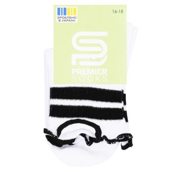 Premier Socks High Ruffled Children's Socks s.16-22 White - buy, prices for - photo 2