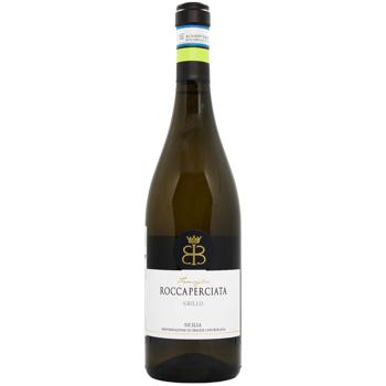 Вино Roccaperciata Grillo біле сухе 12,5% 0,75л - купити, ціни на AlcoHub - фото 1