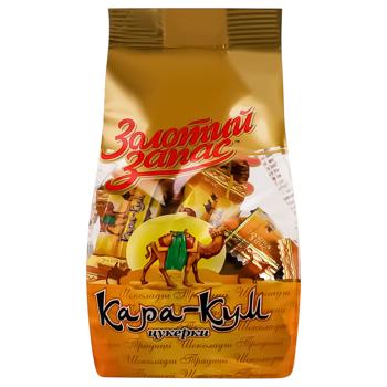 Zolotyy Zapas Kara-Kum Candy with Nut Filling with Pieces of Crispy Waffle 200g - buy, prices for Auchan - photo 2