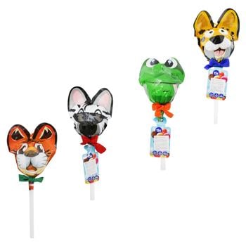 Becky's Cola, Lemon, Orange and Strawberry Flavored Lollipops 9g*15pcs