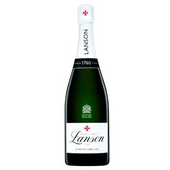 Шампанское Lanson Le White Label Sec белое сухое 12,5% 0,75л - купить, цены на - фото 1