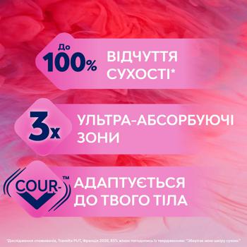 Прокладки гигиенические Libresse Ultra Long Wings 5 капель 8шт - купить, цены на ULTRAMARKET - фото 5