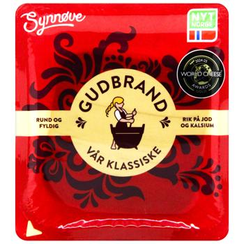 Сир Synnove Гудбрандсдален нарізаний 35% 150г - купити, ціни на Чудо Маркет - фото 2