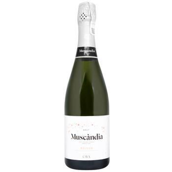 Вино ігристе Muscandia Balsam Brut Eco біле брют 11.5% 0,75л