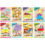 Книга Апельсин Волшебная аппликация А4 12 листов в ассортименте