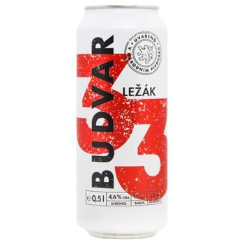 Пиво Budvar 33 светлое 4,6% 0,5л