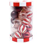 Actuel Set of Christmas Tree Balls 6cm 25pcs