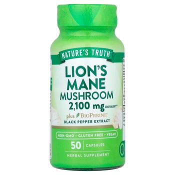 Lion's mane Nature's truth 50pcs Usa - buy, prices for Biotus - photo 1