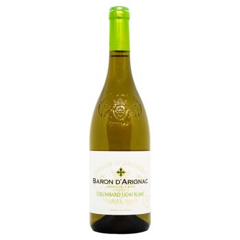 Baron d`Arignac Colombard White Dry Wine 11% 0.75l - buy, prices for MegaMarket - photo 1