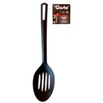 Gusto Black Spoon with Holes 29.5cm