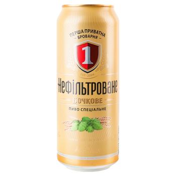 Persha Privatna Brovarnya Draft Unfiltered Light Beer 4.3% 0.5l - buy, prices for COSMOS - photo 1